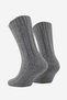 Egyptian Unisex 5 Layer Alpaca Wool Winter Single Sock Socks Gray - 4