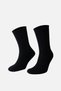 Egyptian Women's Cashmere 2 Pair Socks Black/Beige - 5