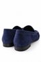 Navy Blue Lambskin Moccasins 26221 - 4