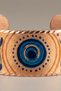 Uğur Gözü Ring Eye Handmade Copper Evil Eye Patterned Handcuff Bracelet Adjustable - 5