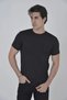 Marchè Bien Men's T-Shirt with Mesh Pockets, Short Sleeve, Crew Neck, Slimfit - Black