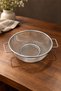 Duru Double Handle Steel Kitchen Strainer 24 cm – Pasta, Vegetable and Fruit Strainer - 6