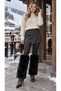 Black Lux Soft Textured Plush Women's Leggings