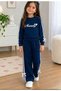 Mummyx Girls' Bow Track Suit Set Children's A++ - 3