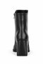 Sovana Women's Heeled Boots with Blunt Toe and Zipper - 6