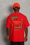 Marchè Bien Men's Printed T-Shirt Short Sleeve Crew Neck Oversize T-Shirt - Red - 5