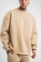 Men's Long Sleeve Crew Neck 3 Thread Cotton Pack Winter Sweatshirt - Beige - 7