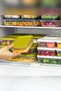 4-Piece Storage Container 500 ml with Lid Refrigerator Freezer Microwave Compatible Transparent White Lid - 4