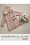 100% Knitwear Baby Girl Sports Cardigan - 4
