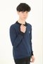 Marchè Bien Children's Thessaloniki Collar Embroidered Sweater - Navy Blue - 2