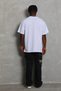 Marchè Bien Men's Plain Summer Short Sleeve T-Shirt Crew Neck Oversize T-Shirt - White - 2