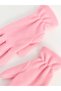 Ozmarka New Season Pink Girls' Fleece Gloves - 3