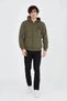 Marchè Bien Men's 3 Thread Cotton Zippered Hooded Kangaroo Pocket Printed Hoodie Cardigan Sweatshirt