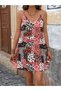 Women's Rope Strap V-Neck Single Jersey Dress - 4