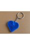 3D-Printed Fidget Keychain - Moving Toy and Bag Charm - Blue