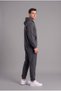 Men's Dark Smoked Tracksuit Set 3-Strap Soft Fabric with Side Pockets - 4