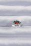 Brass Silver Color Colorful Zircon Stone Adjustable Watermelon Model Ring