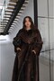 Brown Laveon Belted Long Faux Fur Coat - 2