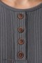 Women's Winter Twisted Patterned 4-Button Knitwear Look Mother's Combed Cotton Blouse - 3