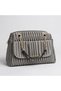 Gray Self-Patterned Women's Bag with Gold Detail and Soft Texture, with Crossbody Strap - 2