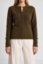 Wool Blend Buttoned Knitwear Cardigan Lyy0148 Khaki - 5