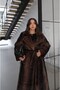 Brown Laveon Belted Long Faux Fur Coat - 4