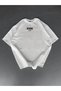 Men's Front and Back Printed T-Shirt Short Sleeve Crew Neck Regular Fit T-Shirt - White - 2