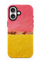 iPhone 17 Compatible - Horses Racing in a Race, Double Layer Cover, Glossy Surface Protective Case