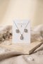 316L Steel Chain Silver Color Zircon Stone Square Baguette Model Women's Necklace Earring Set - 3