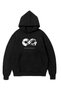 Men's 10 Kasıma Special 3 Thread Hooded Printed Sweatshirt Hoodie - Black - 2