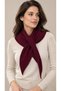 Crossed Knitwear Triangle Scarf - Neck Shawl - 2