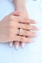 Zircon Stone Baguette Gold Color Women's Ring