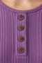 Women's Winter Twisted Patterned 4-Button Knitwear Look Mother's Combed Cotton Blouse - 3