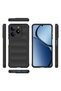 Realme C61 Case Flexible Tpu Hollowed Out Back Surface Design Shrp Ethnic Silicone Cover - Navy Blue - 3