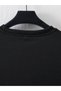 Men's Short Sleeve Summer T-Shirt Crew Neck Printed Oversize T-Shirt - Black - 2