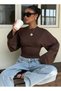 Women's Crew Neck Gathered Waist Wide Spanish Sleeve Blouse - 3