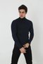 Marchè Bien Men's Ribbed Camisole Fabric High Neck Full Lycra Slimfit Bodysuit - Black - 5