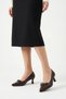 Ralser front bow croc detailed women's low heeled stiletto coffee croc - 3
