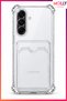 Transparent Silicone Case with Reinforced Corners and Card Pocket for Samsung Galaxy A17