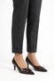 Helas pointed toe thin buckle women's stiletto coffee wrinkle - 5
