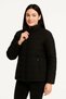 Marchè Bien Women's Bomber Coat Water Repellent Quilted Lined Jacket with Zipper Pockets - Black - 5