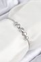 Brass Zircon Stone Row Circle Model Silver Color Elevator Women's Bracelet