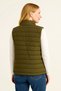 Marchè Bien Women's Inflatable Zippered Water Repellent Quilted Lined Vest with Pockets - Khaki - 5