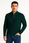 Marchè Bien Men's Half-Zip Knitwear Sweater Thessaloniki Knit Stand Collar Cotton Woven Regular Fit - Hak