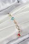 Brass Mixed Color Zircon Stone Gold Color Women's Bracelet