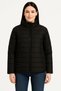 Marchè Bien Women's Bomber Coat Water Repellent Quilted Lined Jacket with Zipper Pockets - Black - 4