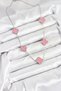 316L Steel Chain Silver Pink Color Clover Women Necklace - 2