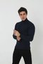 Marchè Bien Men's Ribbed Camisole Fabric High Neck Full Lycra Slimfit Bodysuit - Black - 3