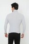 Marchè Bien Men's Ribbed Camisole Fabric High Neck Full Lycra Slimfit Bodysuit - Gray - 2