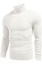 Men's Slim Fit High Neck Knit Sweater – Flexible Texture